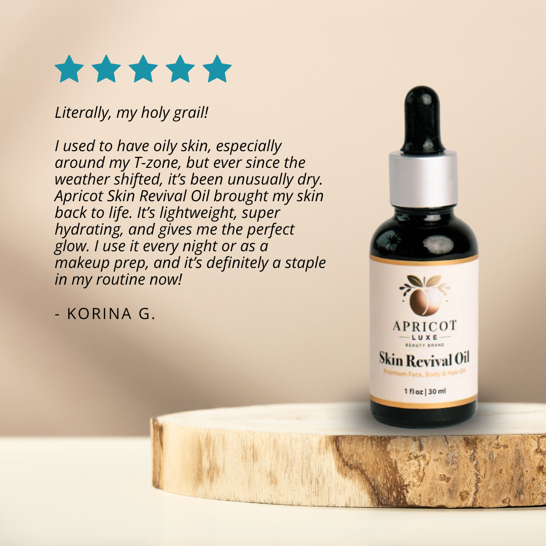 Apricot Luxe Skin Revival Oil — suggested use