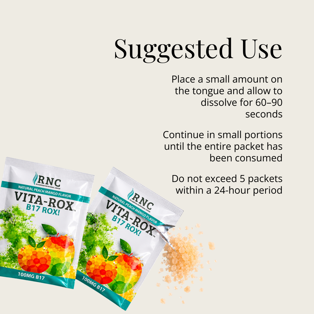 Vita-Rox 100mg Peach Mango — suggested use