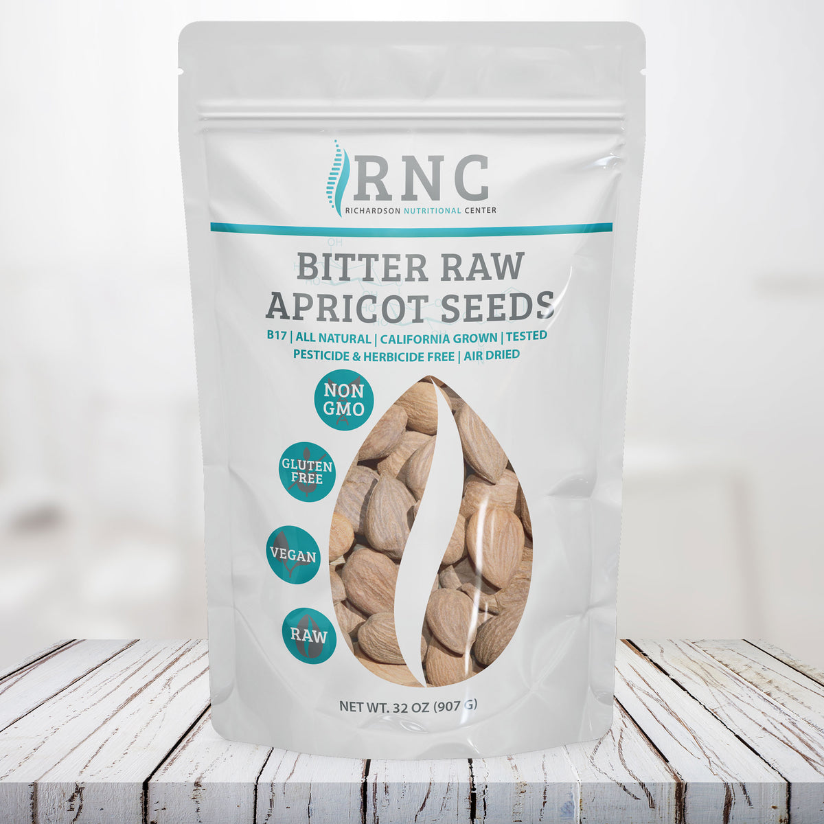 Buy organic bitter apricot seeds 32oz online RNC Store Richardson Nutritional Center