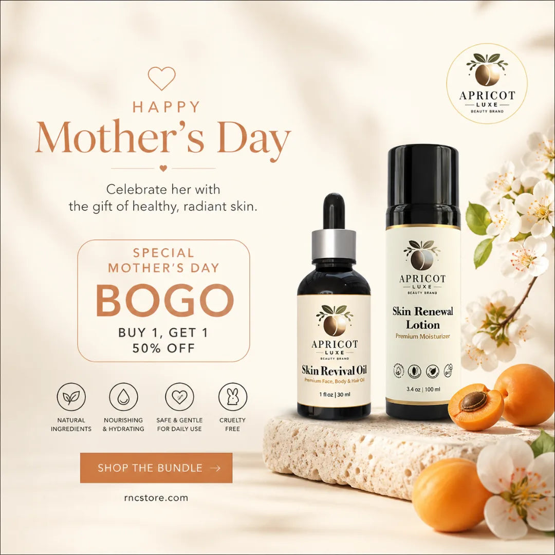 Apricot Luxe Skin Renewal Lotion and Revival Oil