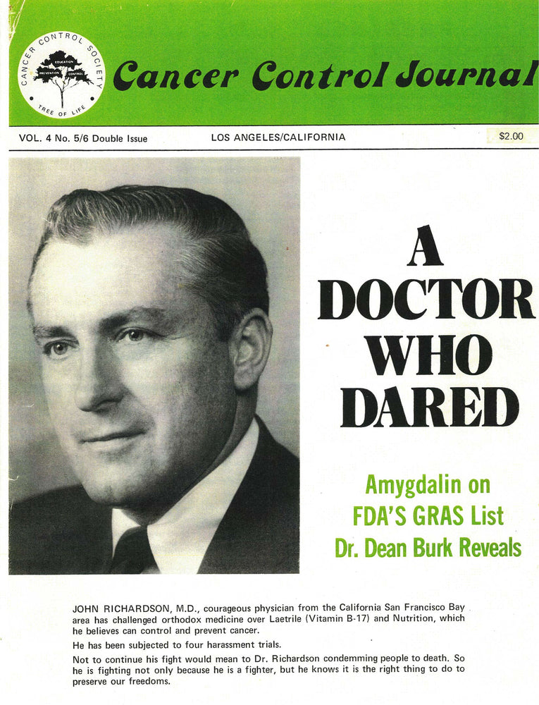 (Booklet) “A Doctor Who Dared” - Cancer Control Journal-Sep/Oct-Nov/Dec 1976