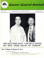 (Booklet)  Red Buttons Says “Laetrile Saved My Wife From Death by Cancer” - Cancer Control Journal-Sep/Oct 1973