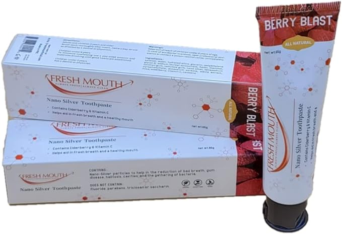 Fresh Mouth Nano Silver Berry Boost Toothpaste 2 Pack – Richardson ...