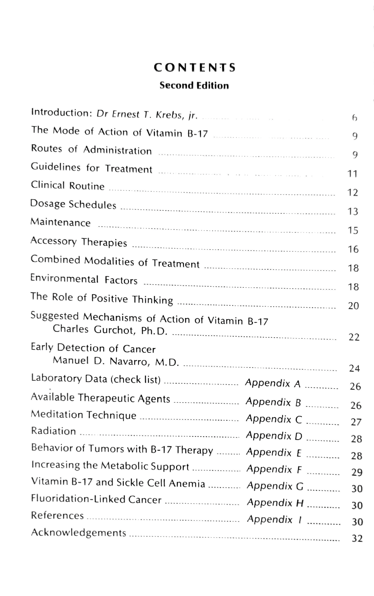 (Book) Physician's Handbook of Vitamin B-17 Therapy (32 pages)
