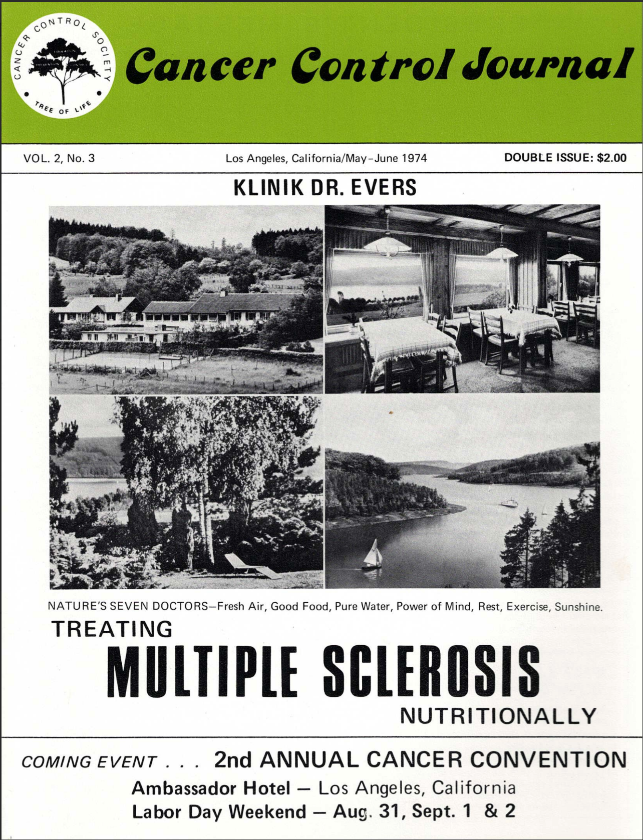 (Booklet) Treating Multiple Sclerosis Nutritionally - Cancer Control Journal - 1974