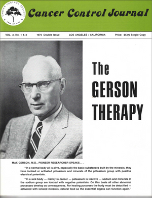 (Booklet) The Gerson Therapy - Cancer Control Journal - 1975