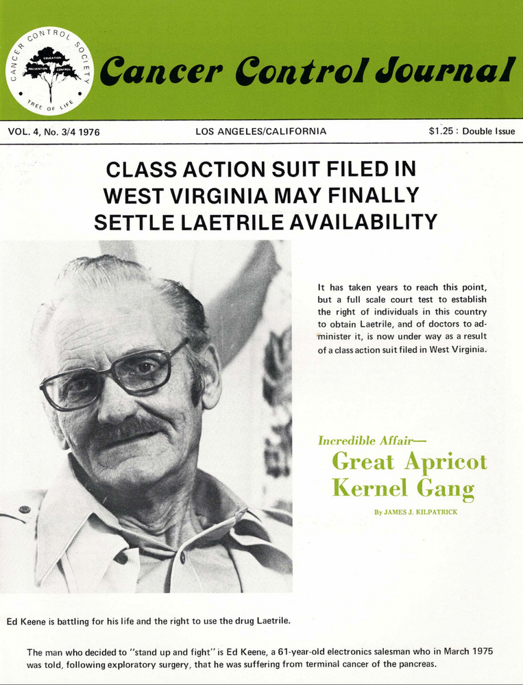 (Booklet) Class Action Suit Filed in West Virginia - Cancer Control Journal - 1976