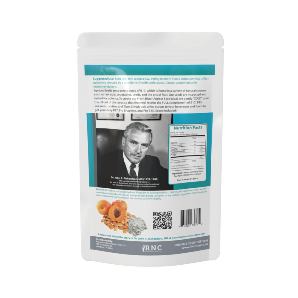 Bitter Apricot Seed Meal 16oz nutrition