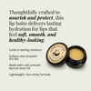 Apricot Luxe Lip Replenish Balm — nourish and protect benefits with product jars