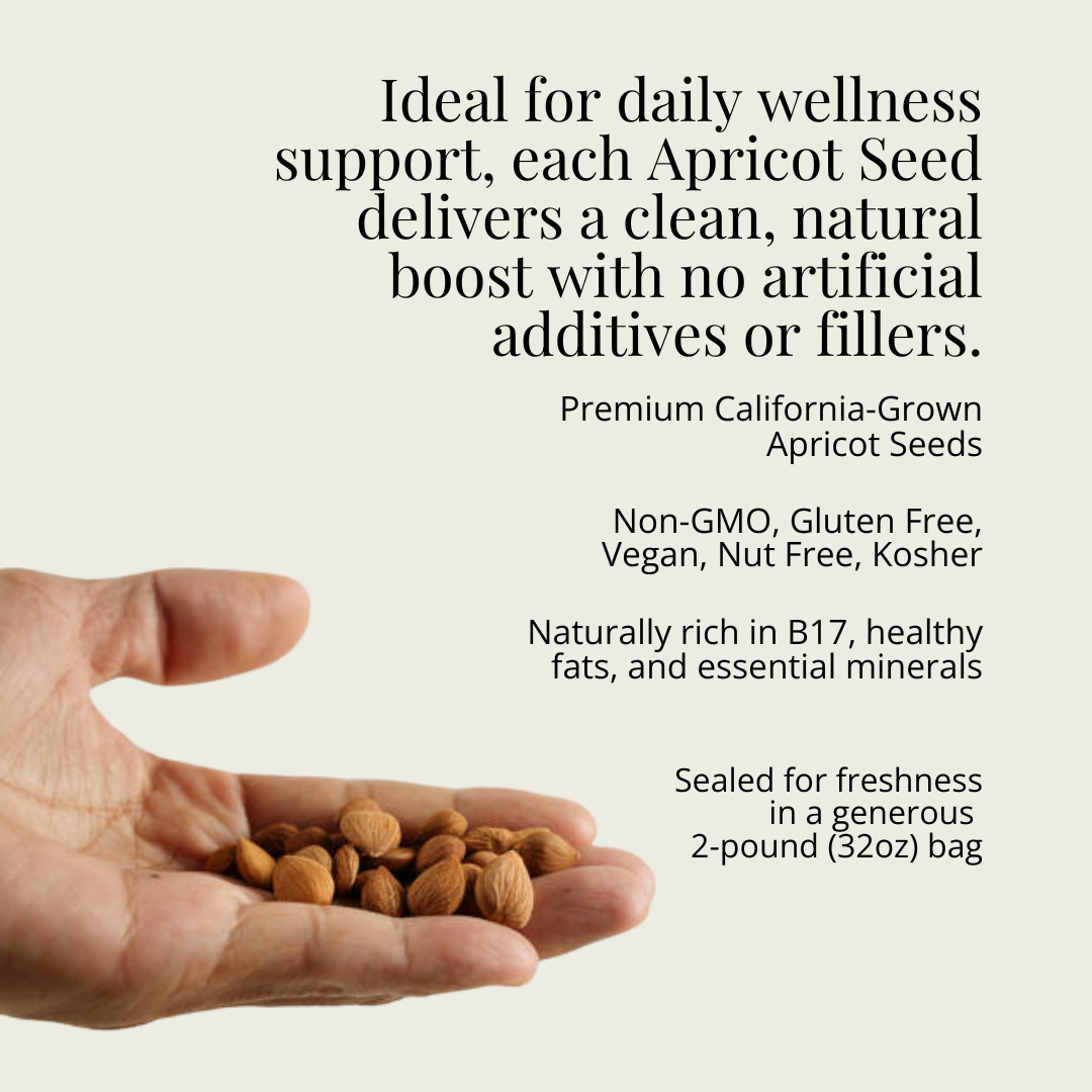 Bitter Raw Apricot Seeds 32oz — what is B17