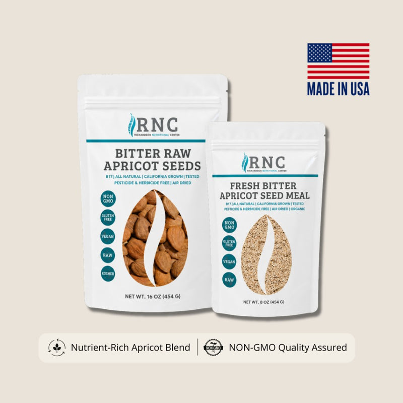 Apricot Seed Daily Bundle — 16oz whole seeds and 8oz seed meal