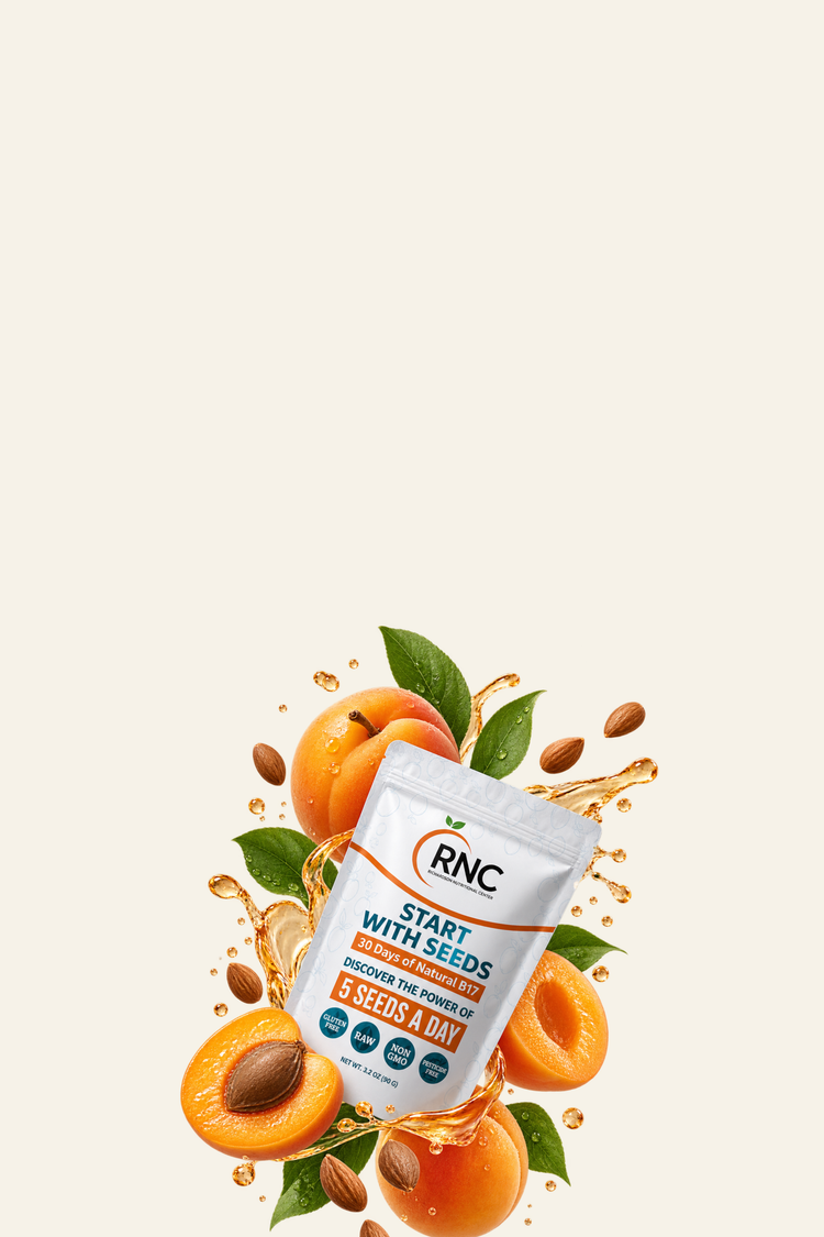 RNC Apricot Seeds Daily mobile hero pouch with fresh apricots