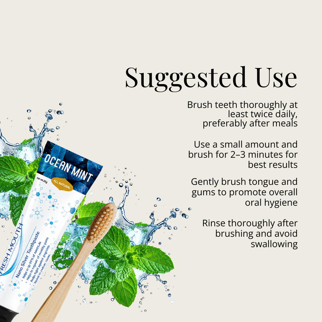 Fresh Mouth Ocean Mint Toothpaste 2-Pack — suggested use