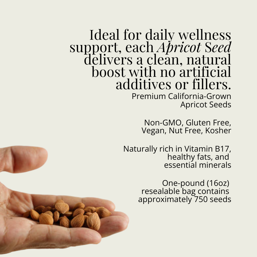 Bitter Raw Apricot Seeds 16oz — what is B17