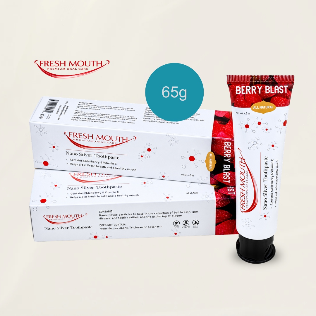 Fresh Mouth Nano Silver Berry Boost Toothpaste 2 Pack