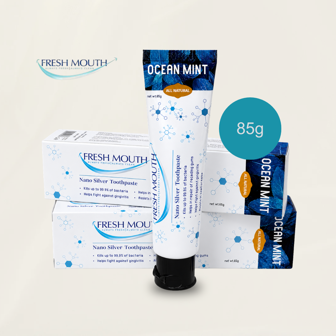Fresh Mouth Ocean Mint Nano Silver Toothpaste 2 Pack